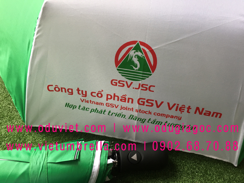 xưởng sản xuất ô dù cầm tay in logo quảng cáo